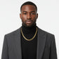 Mens 20in 8mm Gold 18K Stainless Steel Miami Chain