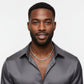 Mens 20in 8mm Stainless Steel Miami Chain