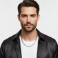 Mens 24in 8mm Stainless Steel Miami Chain