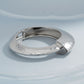 Bangle Hammered Silver Angular Futuristic Bracelet