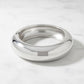 Bangle Smooth Silver Sculpted Shine Sleek Bracelet