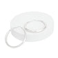 Hoop Sleek Silver Graduated Design Earrings Women