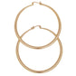 Hoop Classic 3 in Graduated Gold Earrings Women