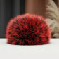 Hat Luxe Faux Fur Red Kubanka Winter Cap Women