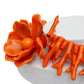 Collar Orange Exotic Goddess Floral Necklace