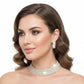 Choker Lucky 7 Gold Stacked Crystal Necklace