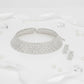 Choker Lucky 7 Silver Stacked Crystal Necklace