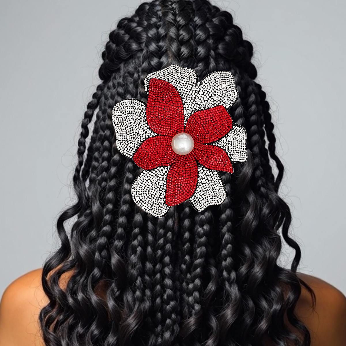 DST Handcrafted Brilliance Flower Brooch Clip