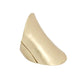 Elongated Knuckle Armor Matte Gold Stretch Ring