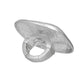 Ring XL Industrial Tribal Matte Silver Square