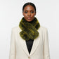 Scarf Luxe Faux Fur Yellow Collar Winter Stole