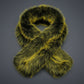 Scarf Luxe Faux Fur Yellow Collar Winter Stole