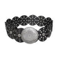 Western Belt Black Circular and Silver Cowboy Chic