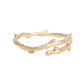 Bangle Rustic Gold Metal Branch Artisan Bracelet