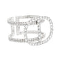 Cuff Silver Brilliant Luxe Pave Wire Bracelet