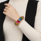 Multicolor Transparent Bead Stretch Bracelet