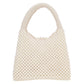 Top Handle Luxe Lady Cream Pearl Hollywood Handbag