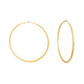 Hoops Large Gold Angled Cut Earrings for Women