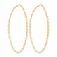 Hoops Large Twisted Gold Earrings for Women