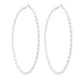 Hoops Large Twisted Silver Earrings for Women