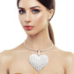 Pendant White Pearl Domed Heart Chunky Necklace