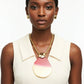 Pendant Fuchsia Ombre Organic Teardrop Necklace