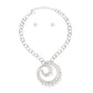 Pendant Spiral Pearl Silver Chain Modern Necklace