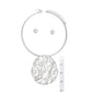 Pendant Silver Industrial Stacked Disc Necklace