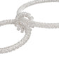 Pendant Silver Braided Wire Loop Pearl Necklace