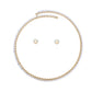 Choker Gold Memory Wire Aurbo Marquise Necklace