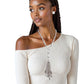 Pendant Silver Chain Charm Tassel Necklace Women