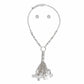 Pendant Silver Chain Charm Tassel Necklace Women
