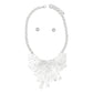 Bib Rigid Silver Oversized Metal Bar Plate Necklace
