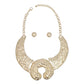 Bib Gold Warrior Chic Armor Horseshoe Necklace