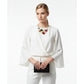 Bib Chunky Multi Crystal Pearl Evening Necklace