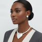 Pendant Matte Silver Bamboo Heart Modern Necklace