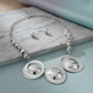 Bib Polished Silver Sculptural Metal Disc Necklace