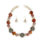 Beaded Brown Dreamy Oceanic Chunky Necklace