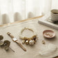Toggle 6 Strand Cream Natural Faux Pearl Choker