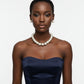High Gloss Pearlescent Brown 24mm Bead Necklace