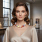 High Gloss Pearlescent Color 24mm Bead Necklace