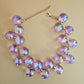 Necklace Purple Iridescent Bubble Ball Bead Set