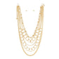 Chain Gold Modernist 5 Layer Multi Link Necklace