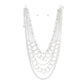 Chain Silver Modernist 5 Layer Multi Link Necklace