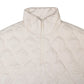 Ivory Quilted Puffer Half Zip Poncho for Women