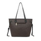Tote Brown Diamond Plaid 3 Pcs Shoulder Bag Set