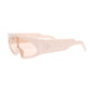 Sunglasses Pink Thin Visor Modern Eyewear Women