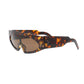 Sunglasses Tortoiseshell Thin Visor Modern Eyewear