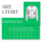 AKA Greek Apparel S Cropped Satin Varsity Jacket