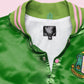 AKA Greek Apparel XL Cropped Satin Varsity Jacket